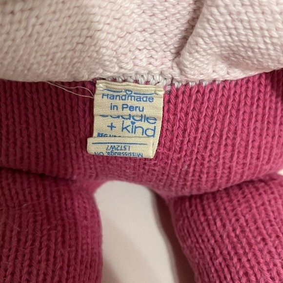 Cuddle + Kind Chloe the Bunny Rabbit Plush Knit Handmade Doll Stuffed Animal 20" - Picture 15 of 15